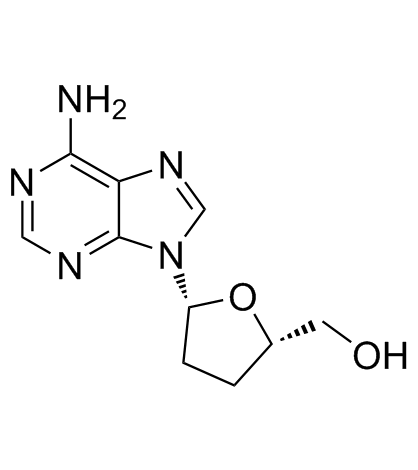 2',3'-Dideoxyadenosine  Chemical Structure