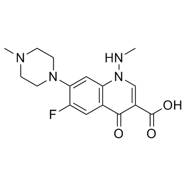 Amifloxacin (Win49375)  Chemical Structure