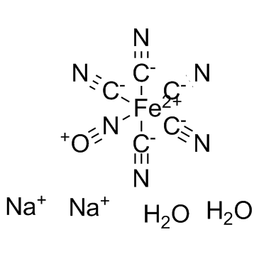 Nitroprusside disodium dihydrate (Sodium nitroprusside dihydrate) التركيب الكيميائي