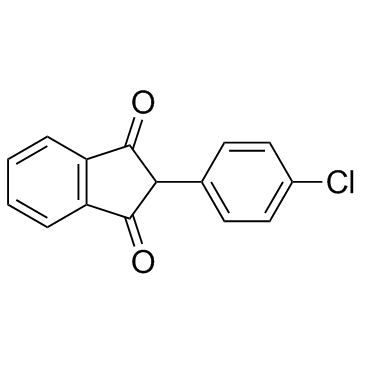 Chlorindione (Chlophenadione) 化学構造