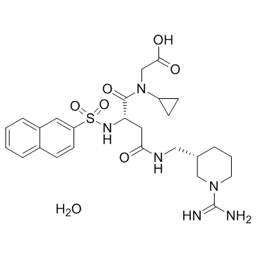 Napsagatran hydrate (Ro 46-6240 hydrate)  Chemical Structure
