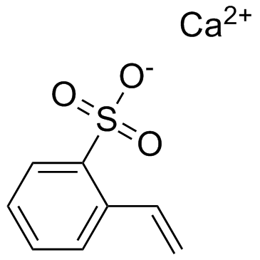 Calcium polystyrene sulfonate  Chemical Structure
