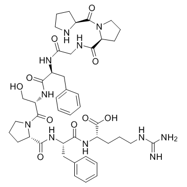 Bradykinin 2-9 (Des-Arg1-bradykinin)  Chemical Structure