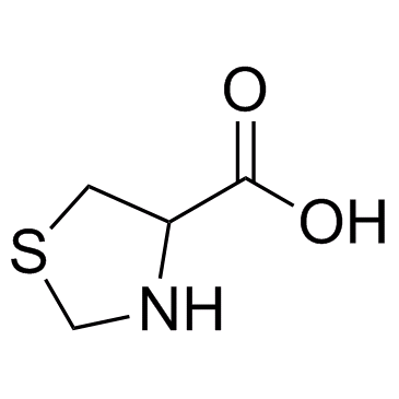 Timonacic (1,3-Thiazolidine-4-carboxylic acid) التركيب الكيميائي