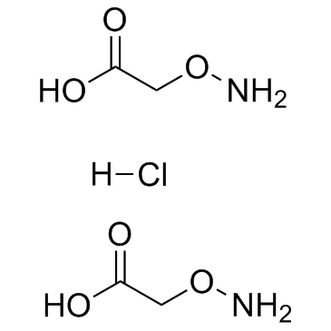 Aminooxyacetic acid hemihydrochloride (Carboxymethoxylamine Hemihydrochloride) 化学構造
