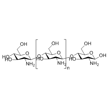 Chitosan (Deacetylated chitin) Chemische Struktur