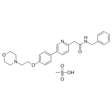 Tirbanibulin Mesylate (KX2-391 (Mesylate))  Chemical Structure