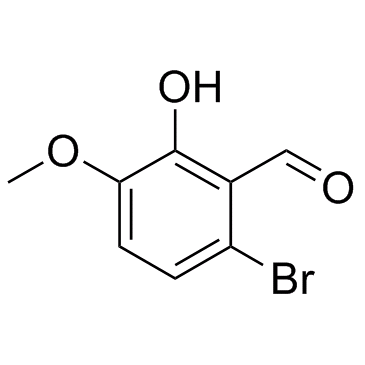 NSC95682 (6-Bromo-2-hydroxy-3-methoxybenzaldehyde) Chemische Struktur