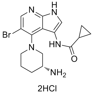 GDC-0575 dihydrochloride (ARRY-575 dihydrochloride)  Chemical Structure