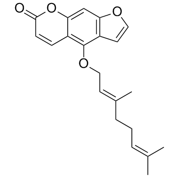 Bergamottin (5-Geranoxypsoralen)  Chemical Structure