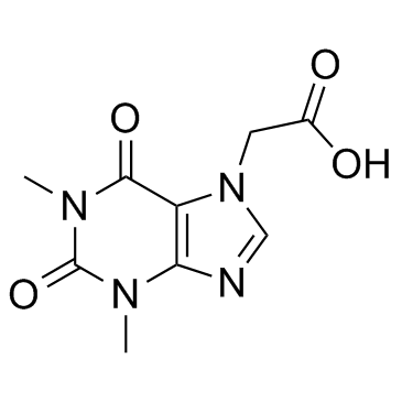 Acefylline (Theophyllineacetic acid) 化学構造