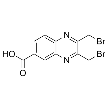6-Quinoxalinecarboxylic acid, 2,3-bis(bromomethyl)-  Chemical Structure