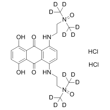 Banoxantrone D12 dihydrochloride (AQ4N D12 dihydrochloride) 化学構造