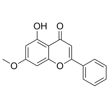 Tectochrysin (Techtochrysin) 化学構造