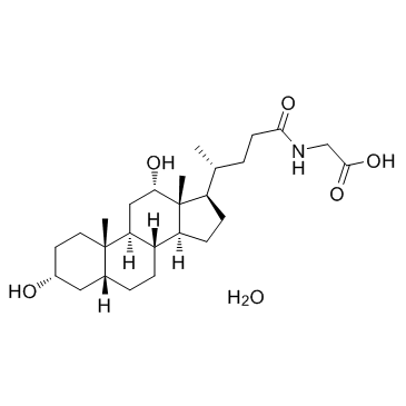 Glycodeoxycholic acid monohydrate 化学構造