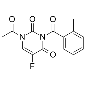 1-Acetyl-3-o-toluyl-5-fluorouracil (A-OT-Fu)  Chemical Structure