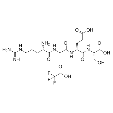 Arg-Gly-Glu-Ser(TFA)  Chemical Structure