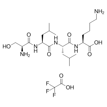 SLLK, Control Peptide for TSP1 Inhibitor(TFA)  Chemical Structure