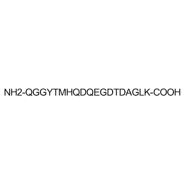 NH2-QGGYTMHQDQEGDTDAGLK-COOH 化学構造