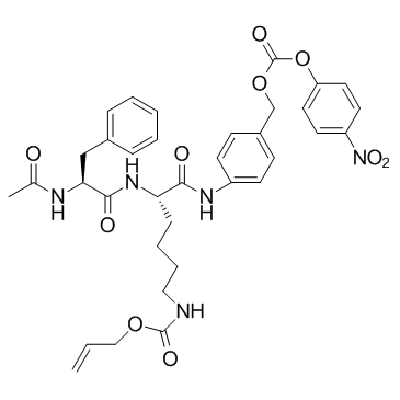 (Ac)Phe-Lys(Alloc)-PABC-PNP Chemical Structure