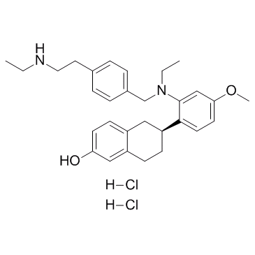 Elacestrant S enantiomer dihydrochloride (RAD1901 S enantiomer dihydrochloride) 化学構造
