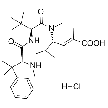 Taltobulin hydrochloride (HTI-286 hydrochloride)  Chemical Structure