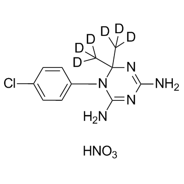 Cycloguanil D6 Nitrate (Chlorguanide triazine D6 Nitrate) 化学構造