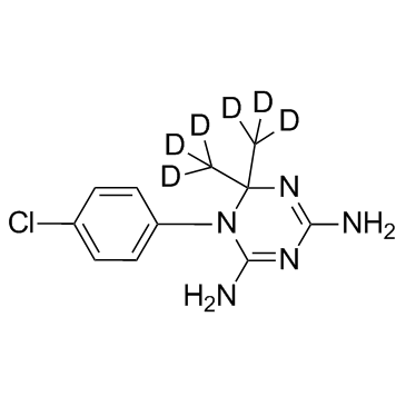 Cycloguanil D6 (Chlorguanide triazine D6) 化学構造