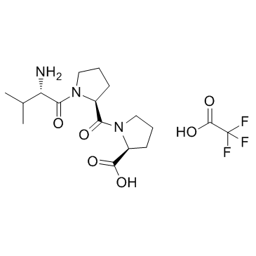 H-Val-Pro-Pro-OH TFA Chemische Struktur