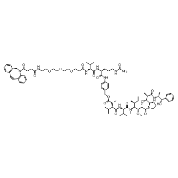 DBCO-(PEG)3-VC-PAB-MMAE Chemische Struktur