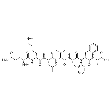 β-Amyloid 15-21 (Beta-Amyloid (15-21)) 化学構造