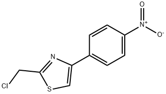 2-(Chloromethyl)-4-(4-nitrophenyl)-1,3-thiazole 化学構造