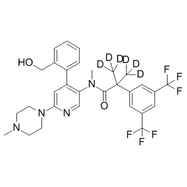 Monohydroxy Netupitant D6  Chemical Structure