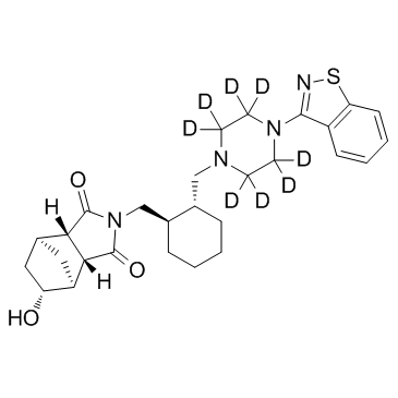 Lurasidone Metabolite 14283 D8  Chemical Structure