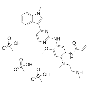 AZ7550 Mesylate (AZ7550 trimesylate salt) التركيب الكيميائي