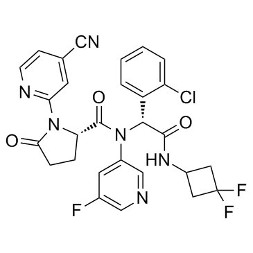 (R,S)-Ivosidenib ((R,S)-AG-120) 化学構造