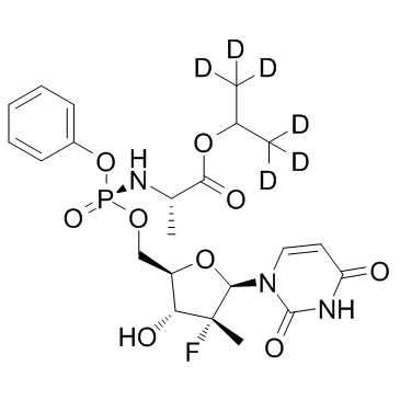 Sofosbuvir D6 (PSI-7977 D6)  Chemical Structure