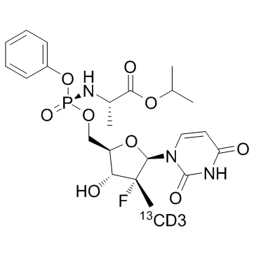 Sofosbuvir 13CD3 (PSI-7977 13CD3)  Chemical Structure
