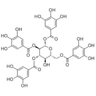 1,2,3,6-Tetragalloylglucose  Chemical Structure