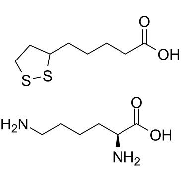 L-Lysine thioctate 化学構造