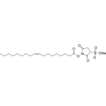 Sulfosuccinimidyl oleate sodium 化学構造