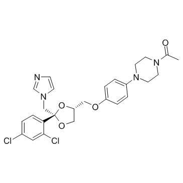 (-)-Ketoconazole  Chemical Structure