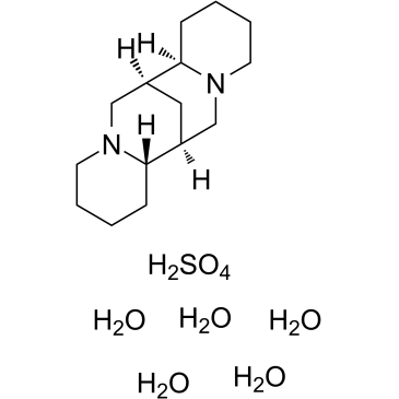(-)-Sparteine sulfate pentahydrate 化学構造