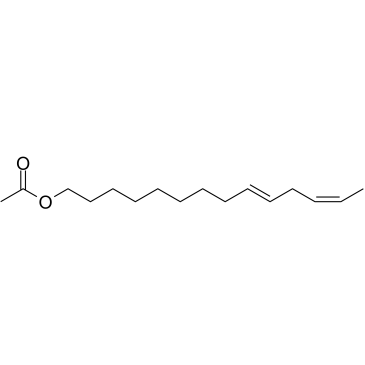 (9Z,12E)-Tetradecadien-1-yl acetate 化学構造