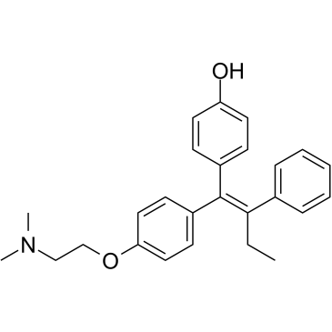 (E)-4-Hydroxytamoxifen التركيب الكيميائي