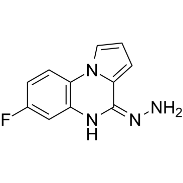 (E)-7-Fluoro-4-hydrazono-4,5-dihydropyrrolo[1,2-a]quinoxaline Chemical Structure