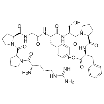 [Des-Arg9]-Bradykinin 化学構造
