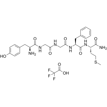 [Met5]-Enkephalin, amide TFA  Chemical Structure