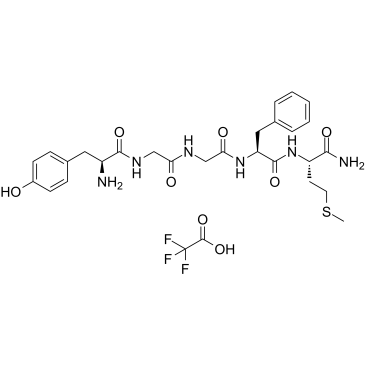 [Met5]-Enkephalin, amide TFA Chemical Structure