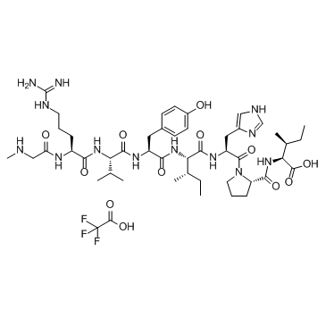 [Sar1, Ile8]-Angiotensin II TFA Chemical Structure